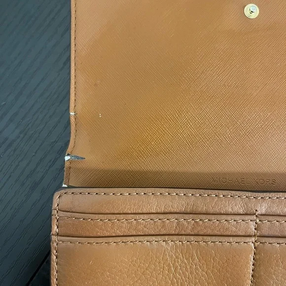 Michael Kors Tan Leather Wallet - Picture 6 of 9